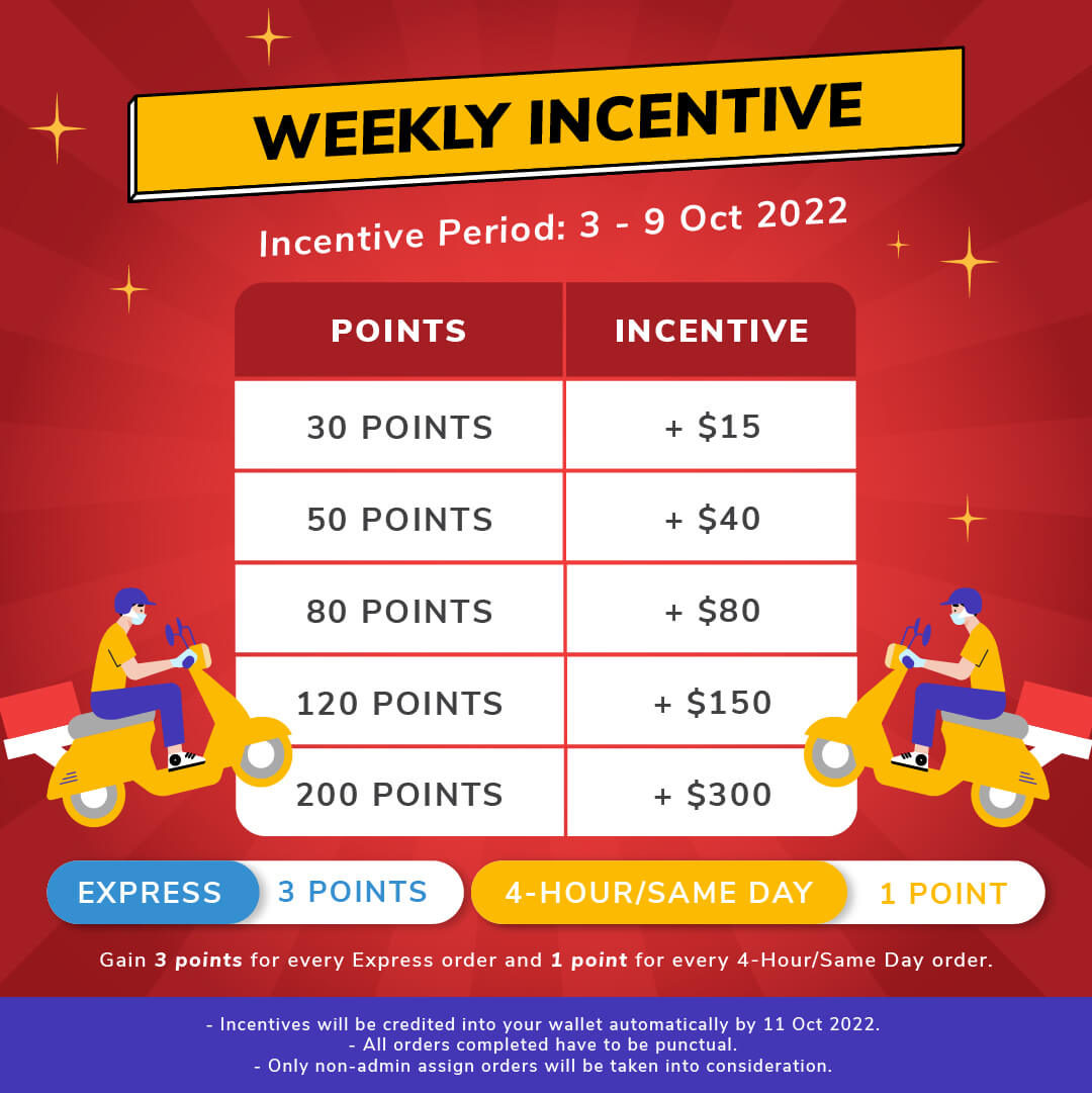 Pickupp Incentives